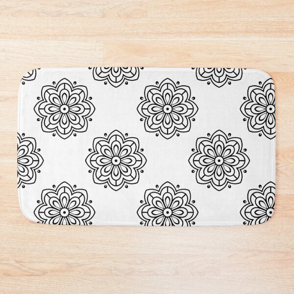 Item preview, Pattern : Minimalist Mandala Flow , Black & White designed and sold by Eksama Design.