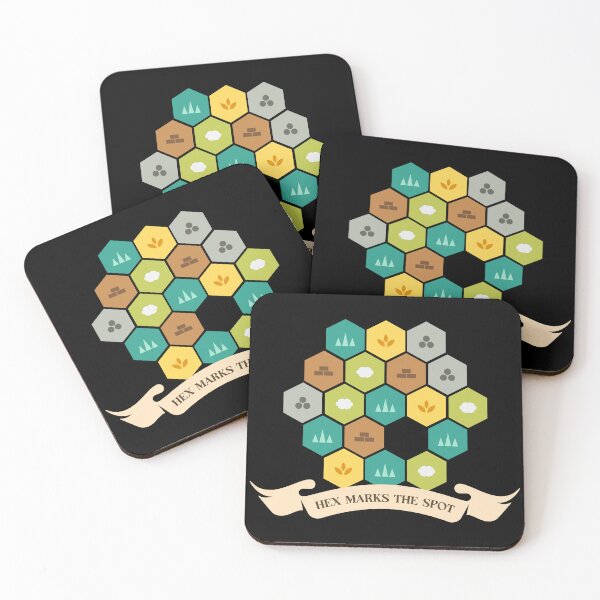 Item preview, Hex Marks The Sport Settlers Boardgames designed and sold by pixeptional.