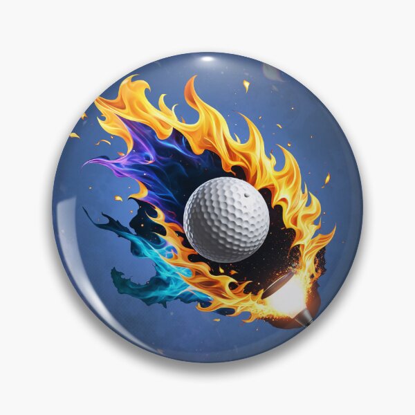 Item preview, Flaming Intensity: The golf ball in action designed and sold by nicky2342.