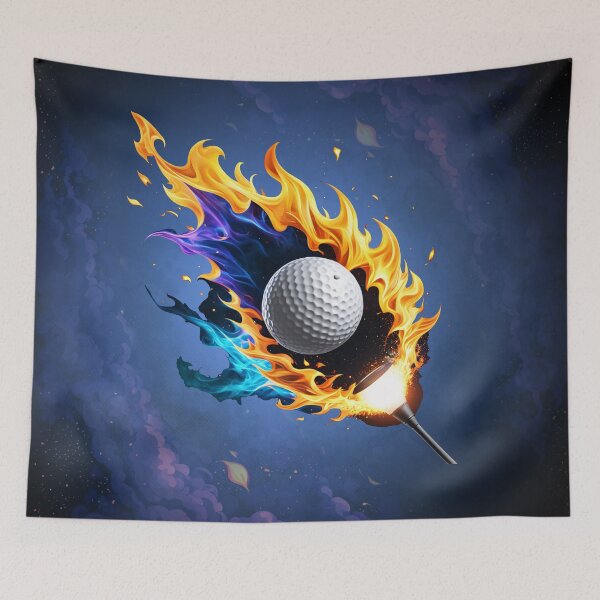 Item preview, Flaming Intensity: The golf ball in action designed and sold by nicky2342.