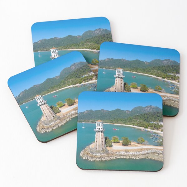 Item preview, Perdana Quay Lighthouse Langkawi island Kedah malaysia aerial view designed and sold by Kevin Miller Photography.