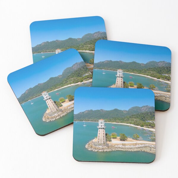 Item preview, Perdana Quay Lighthouse Langkawi island Kedah malaysia aerial view designed and sold by Kevin Miller Photography.
