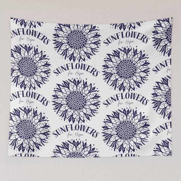 Item preview, Sunflowers for Hope Cracked Blue Petals of Drought designed and sold by SplashTastic.
