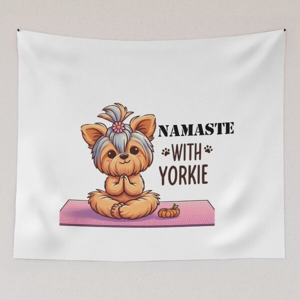 Item preview, Yoga Yorkie Bliss - Namaste Moments designed and sold by PARNAZ2021.
