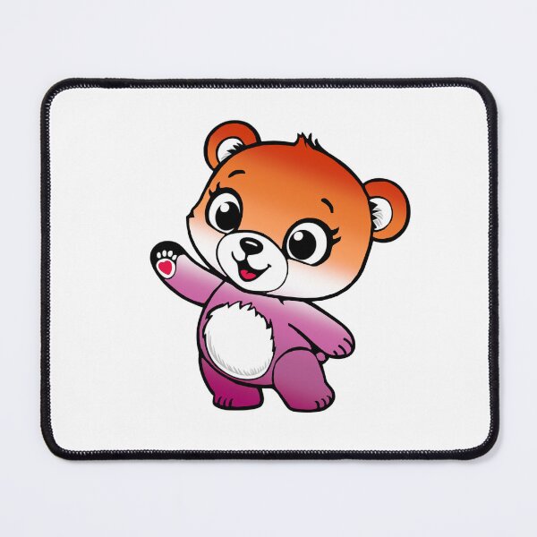 Item preview, Kawaii Lesbian Bear – Cute Lesbian Pride Design designed and sold by Travelslightly.