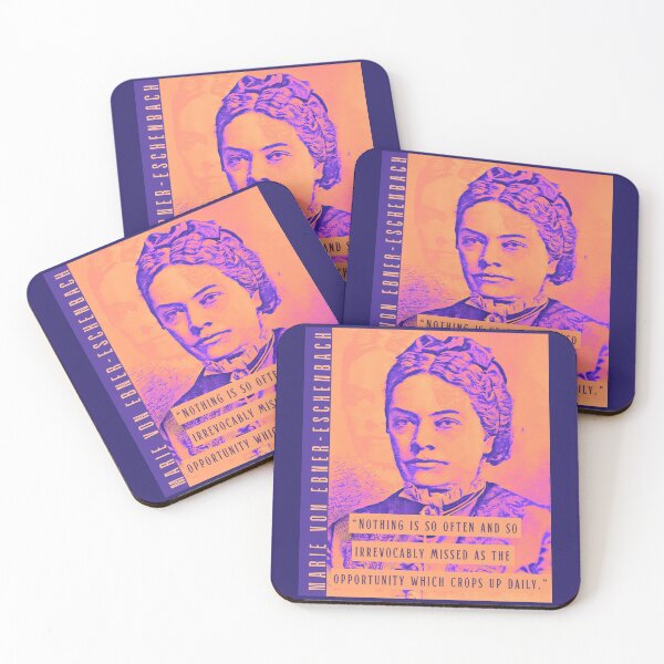 Item preview, Marie von Ebner-Eschenbach quote: Nothing is so often and so irrevocably missed as the opportunity which crops up daily. designed and sold by artbleed.