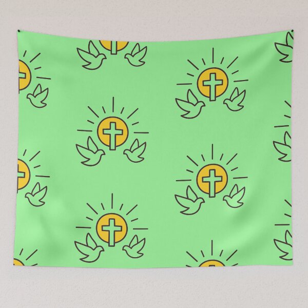 Item preview, Copy of Easter Aesthetic – Cute Bunny, Eggs, Christian Cross & Spring Designs designed and sold by CrossCrafted.