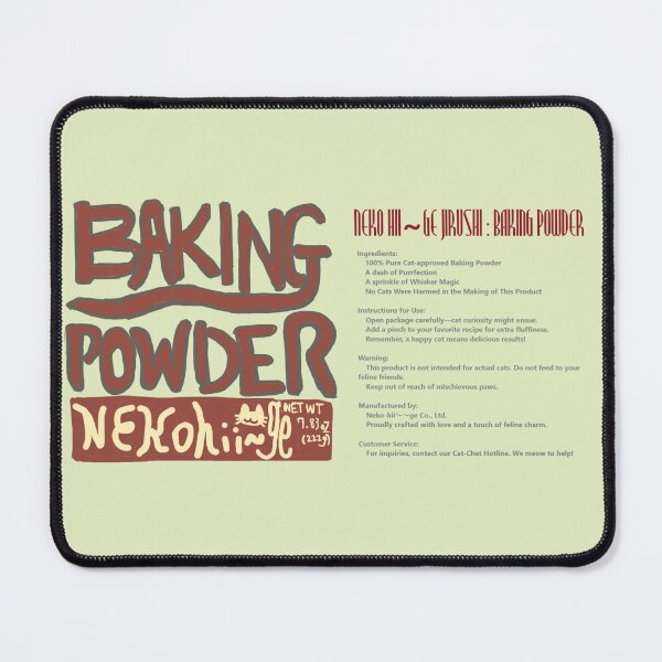 Item preview, Neko no Hige Collection: Baking Powder Label Style designed and sold by nanaronnicoron.