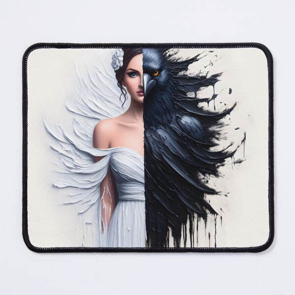 Item preview, Duality-black and white:Women-crow designed and sold by GothicRubette.