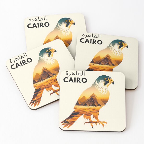 Item preview, Cairo, Egypt Peregrine Falcon Double Exposure designed and sold by Dino-Lune.