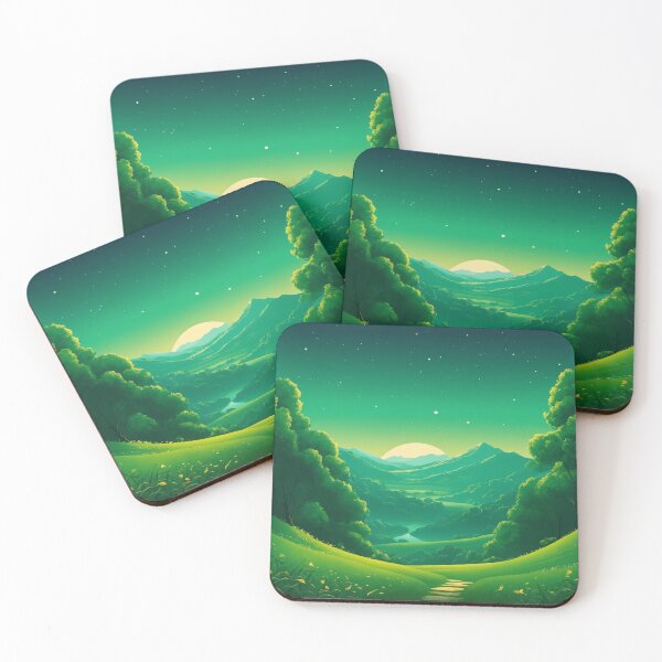 Item preview, Emerald Path: A Moonlit Valley Tranquil Escape designed and sold by REPTISLAV.