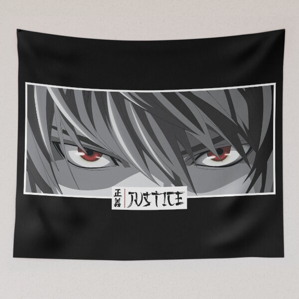 Aperçu de l'œuvre Justice Anime Yeux Monochrome Japonais Cozy Manga créée et vendue par Otakurypto.