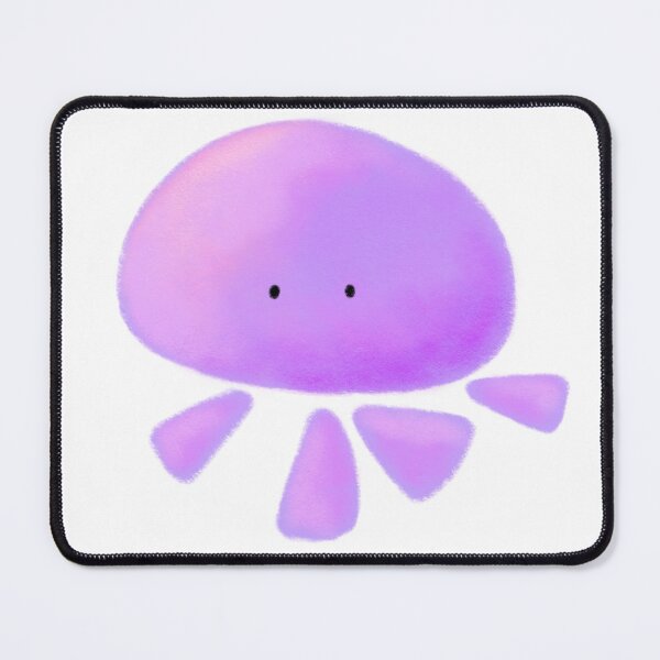 Item preview, Cute purple cartoon jellyfish isolated crayon illustration designed and sold by CuteLemon00.