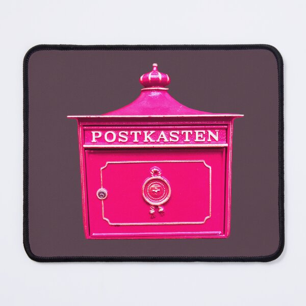 Item preview, Vintage Post Box, Postkasten, pink letterbox designed and sold by suekieper.