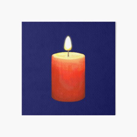 Item preview, Red candle and glowing light isolated illustration designed and sold by CuteLemon00.
