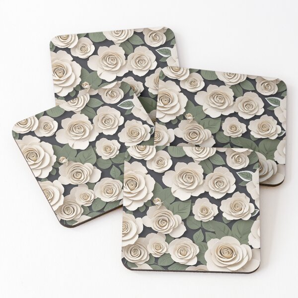 Item preview, Paper Roses Pattern Design 6 designed and sold by Domo-Design.