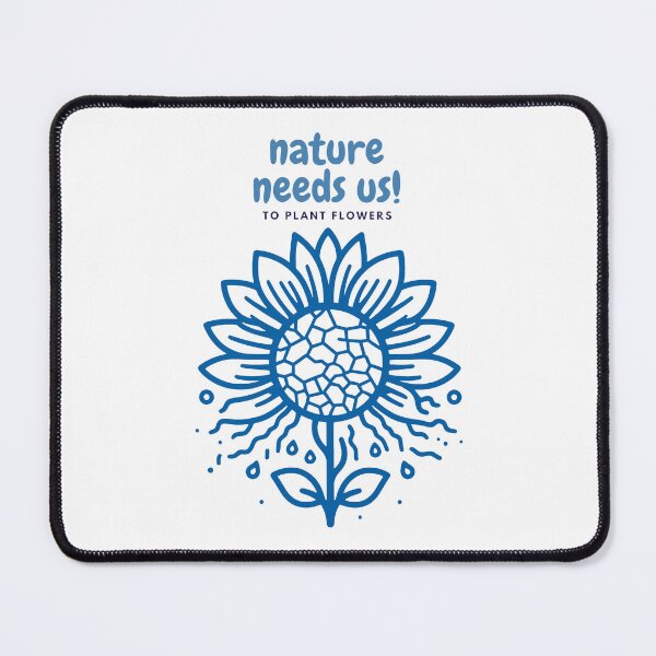 Item preview, Nature Needs Us To Plant Flowers Blue Sunflower Crying designed and sold by SplashTastic.