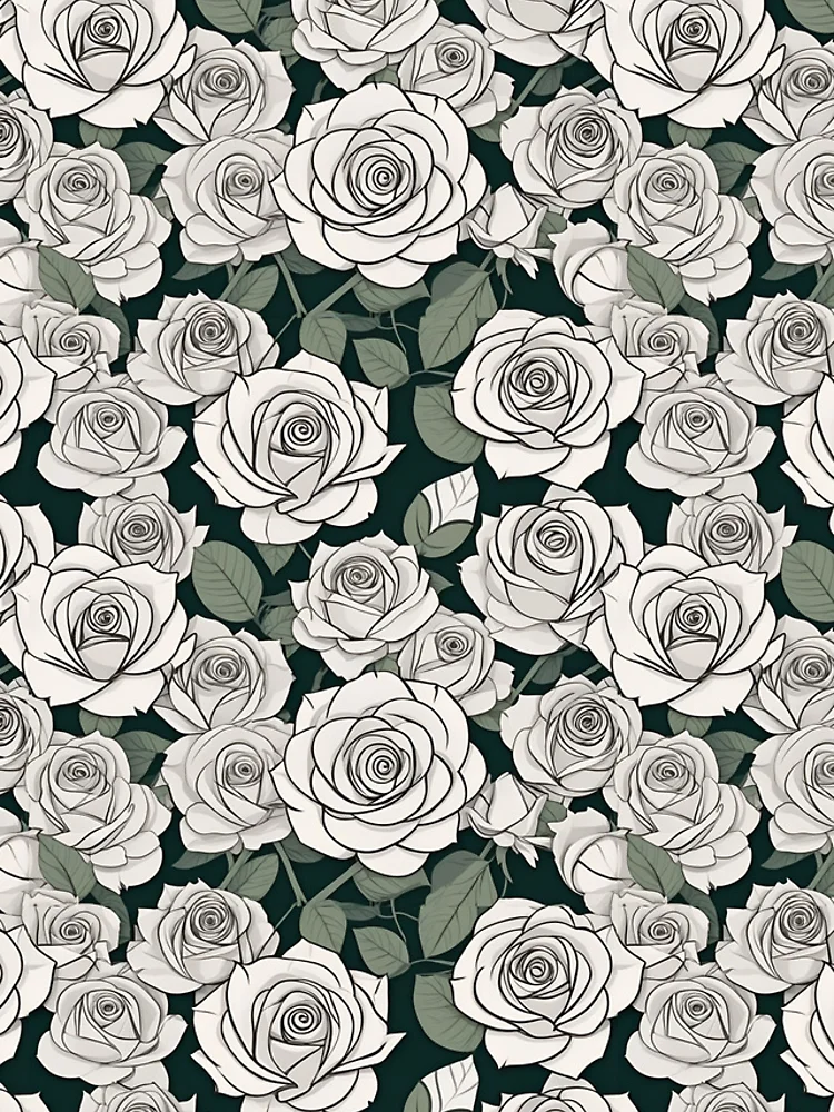 Thumbnail 4 of 4, iPhone Case, Paper Roses Pattern Design 7 designed and sold by Domo-Design.