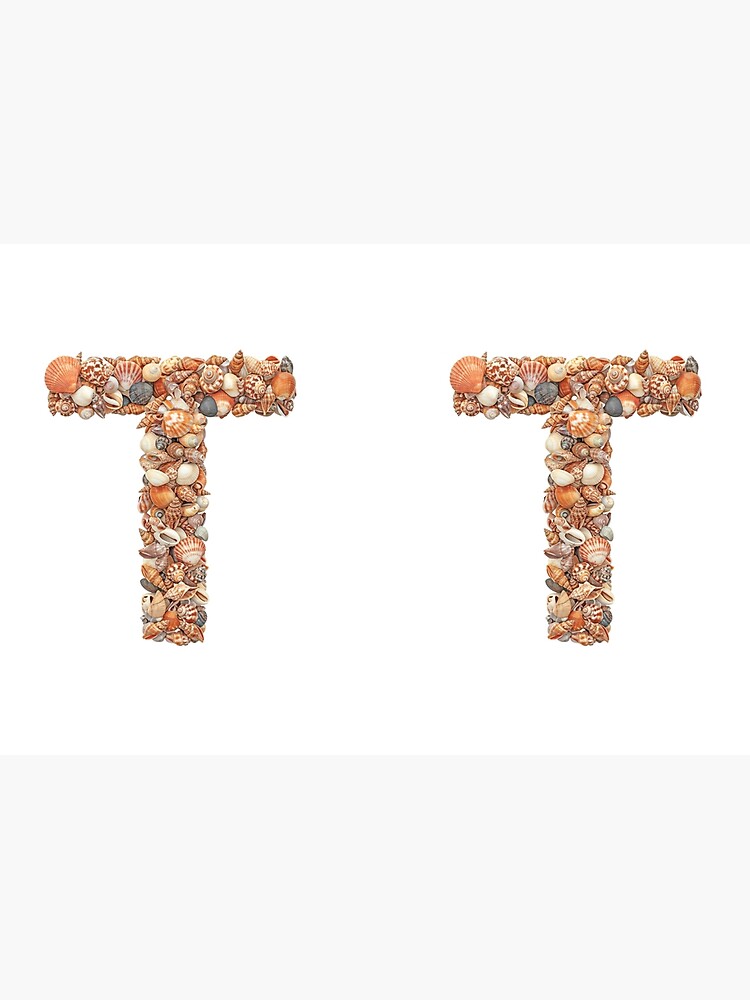 Thumbnail 3 of 3, Journal, SHELLS LETTER T designed and sold by Art-type.