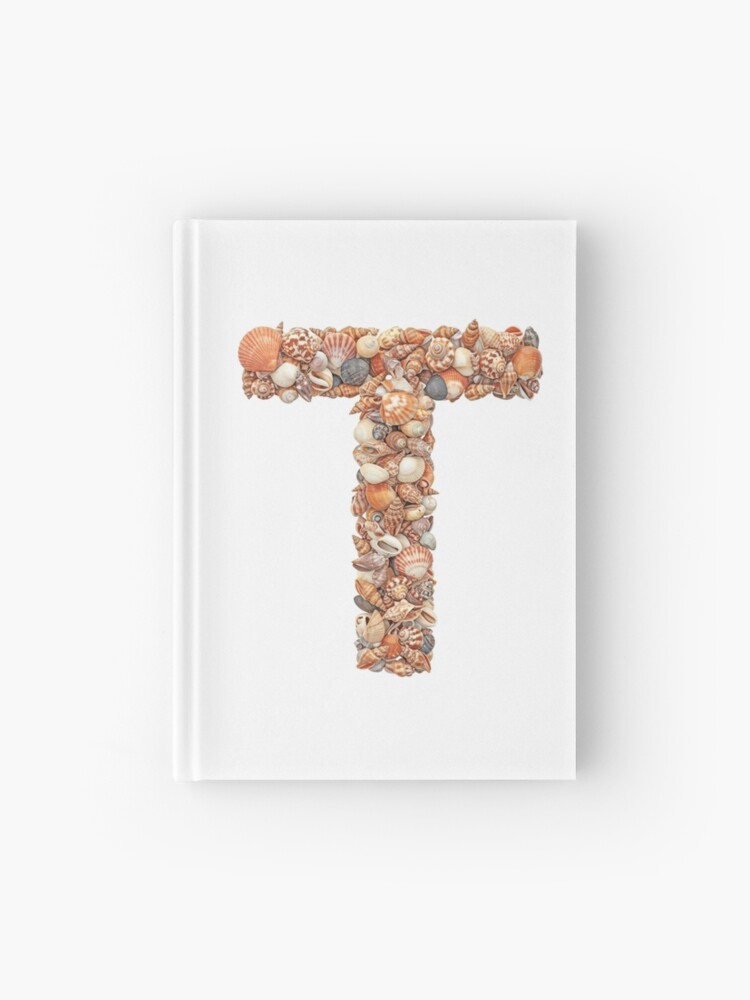 Thumbnail 1 of 3, Journal, SHELLS LETTER T designed and sold by Art-type.