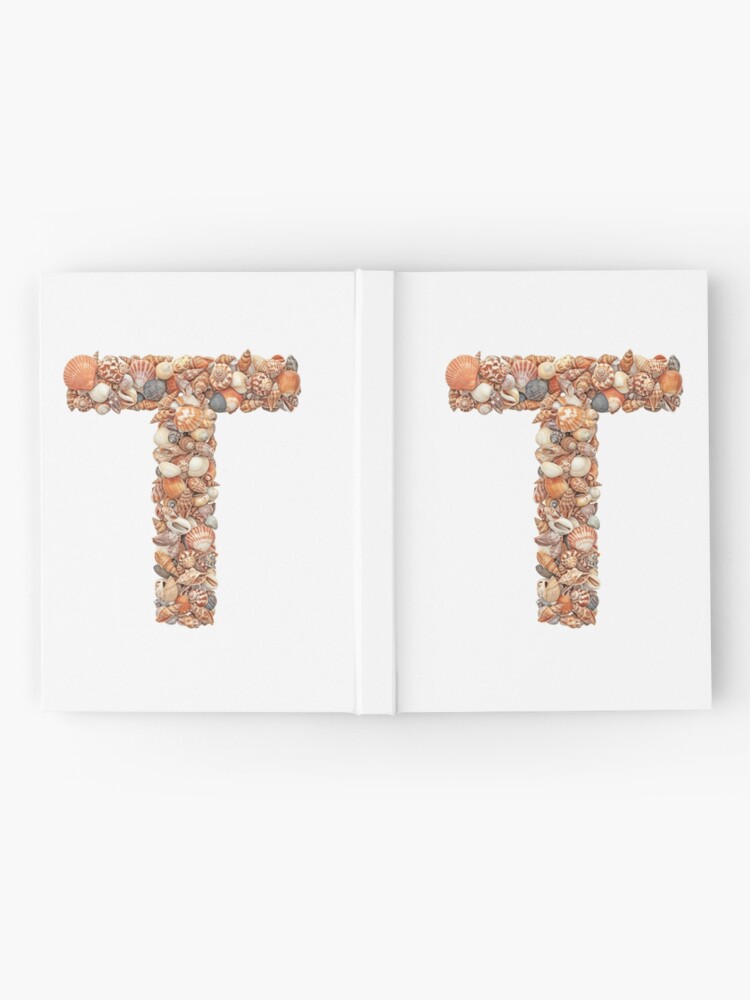 Thumbnail 2 of 3, Journal, SHELLS LETTER T designed and sold by Art-type.