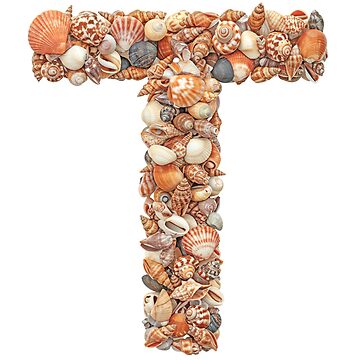 Artwork thumbnail, SHELLS LETTER T by ART-TYPE