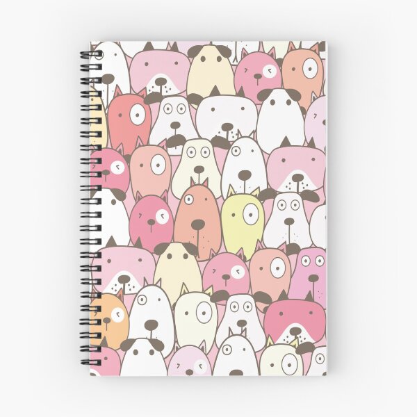 Item preview, Pink Seamless Pattern Kawaii Dogs  designed and sold by allistermariam.