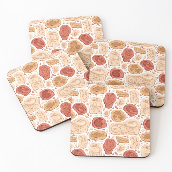 Item preview, Seamless fossil pattern designed and sold by Musky-creatives.