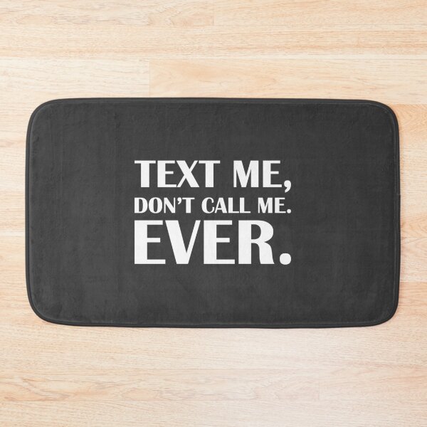 Item preview, Text Me, Don’t Call Me. Ever. / Introvert Joke Funny T-Shirt Label designed and sold by introvertvibes.