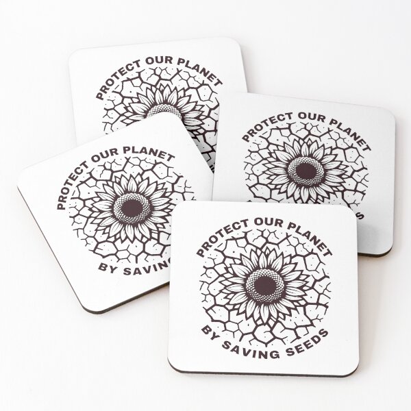 Item preview, Protect Our Planet by Saving Seeds Amidst Cracked Earth and Brown Sunflowers designed and sold by SplashTastic.