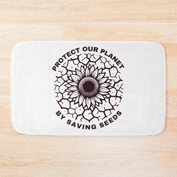 Item preview, Protect Our Planet by Saving Seeds Amidst Cracked Earth and Brown Sunflowers designed and sold by SplashTastic.