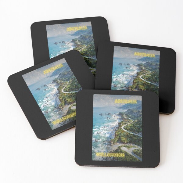 Item preview, Wollongong Sea Cliff Bridge Scenic Sticker – Ocean, Forest, Highway Art designed and sold by twentytwo ART souvenir designs.