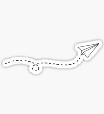 Simplistic Paper Plane Sticker