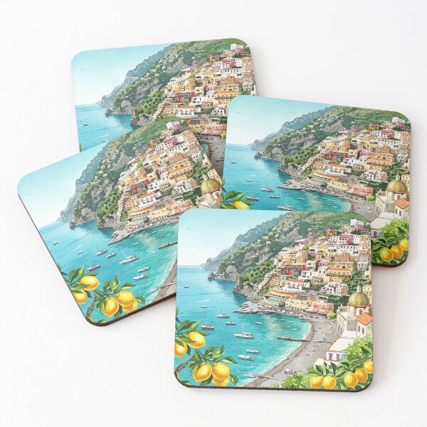Item preview, Italy Lemon Amalfi Coast Painting designed and sold by Tamas Das.