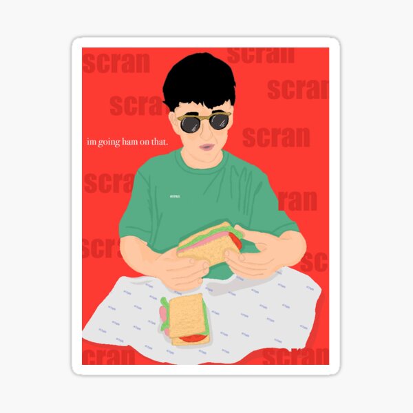 Vista previa del artículo con la obra «SCRAN», diseñado y vendido por PretoriusPrints .