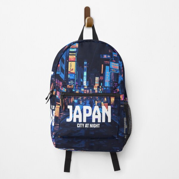 Item preview, illustration of a night city alley in japan designed and sold by Kalaidax.