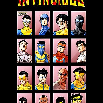 Artwork thumbnail, Invincible Superhero Characters by kareydiwanpro