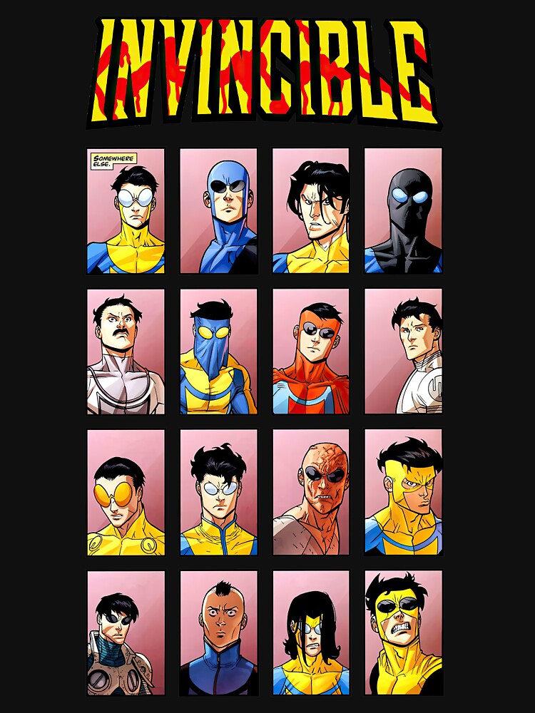 Thumbnail 7 of 7, Essential T-Shirt, Invincible Superhero Characters designed and sold by kareydiwanpro.