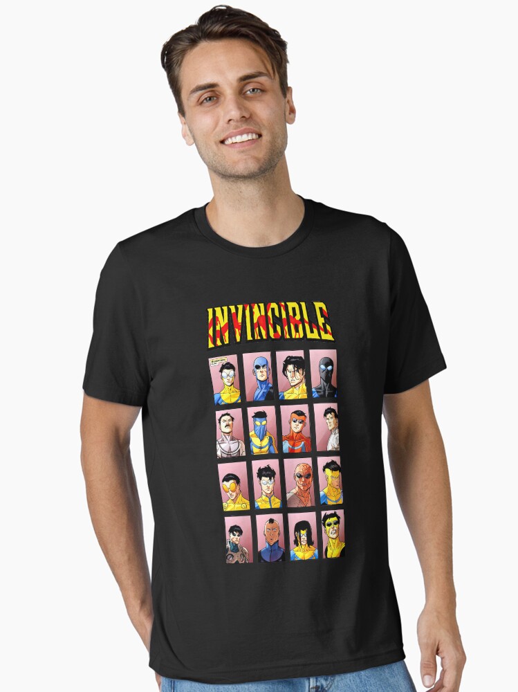 Thumbnail 2 of 7, Essential T-Shirt, Invincible Superhero Characters designed and sold by kareydiwanpro.