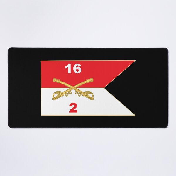 Artikelvorschau, 2. Schwadron, 16. Kavallerieregiment - Guidon X 300 entworfen und verkauft von Military Insignia Products.