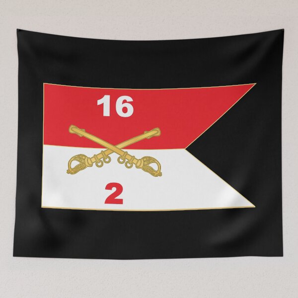 Aperçu de l'œuvre 2e Escadron, 16e Régiment de Cavalerie - Guidon X 300 créée et vendue par Military Insignia Products.