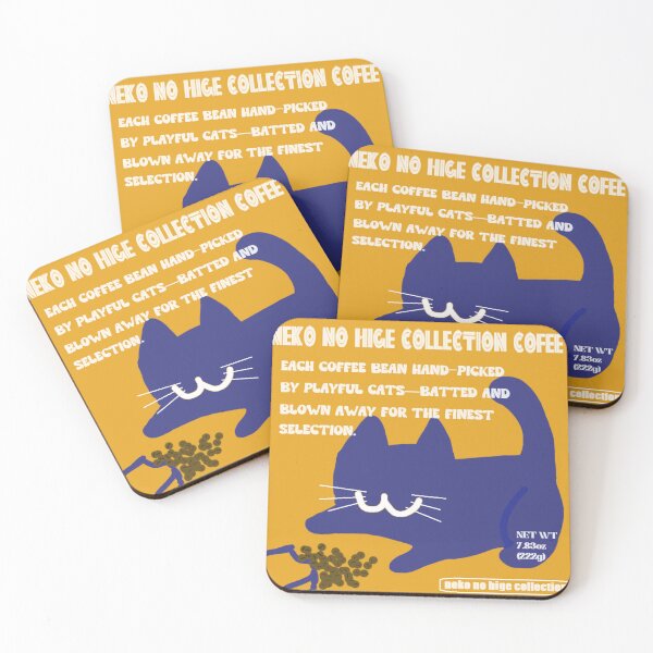Item preview, Neko no Hige Collection: Coffee Label Style designed and sold by nanaronnicoron.