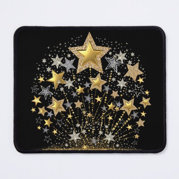 Item preview, Gold and silver stars plant designed and sold by Rbnano.