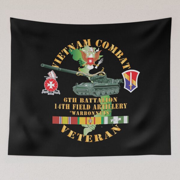Item preview, 6th Bn, 14th Artillery Regiment - w 1st Field Force - M107 - 175mm Gun - Vietnam Vet w VN SVC designed and sold by Military Insignia Products.