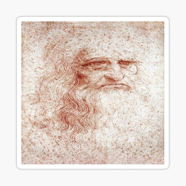 Item preview, Leonardo da Vinci's Self-portrait designed and sold by Tamas Das.