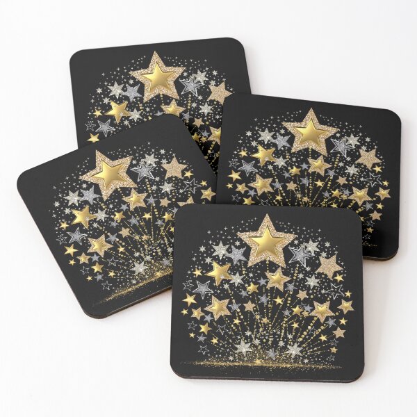 Item preview, Gold and silver stars plant designed and sold by Rbnano.