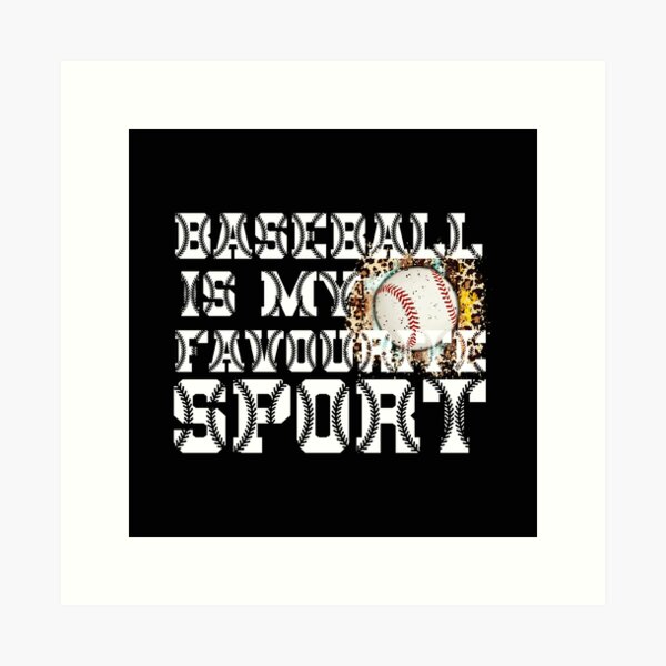Artikel-Vorschau von Baseball ist mein Lieblingssport, designt und verkauft von miaa-artistshop.