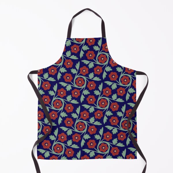 Item preview, Bright flowers with circling stems in jewel tones designed and sold by colorofmagic.