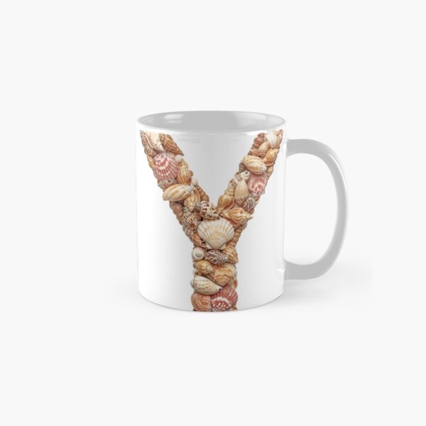 SHELLS LETTER Y Classic Mug
