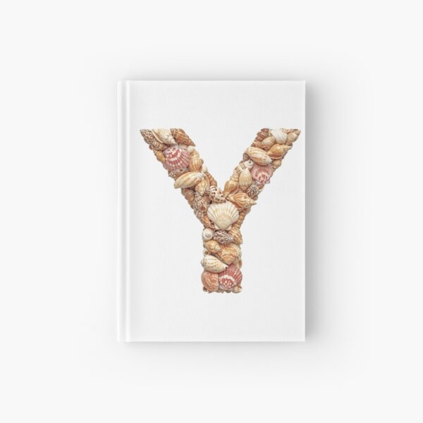 SHELLS LETTER Y Hardcover Journal
